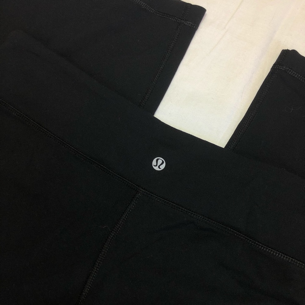 Lululemon Black Low Rise Flare Yoga Pants Size 10